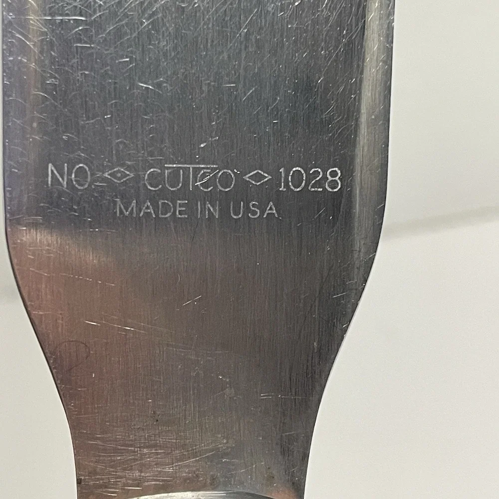 Cutco Vintage No. 1028 Cake Icing Spatula Spreader Knife Classic Brown Handle
